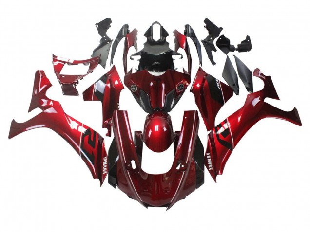 Carenados Moto Yamaha YZF 1000 R1 2020-2025 - Rojo Blanco Negro Raya