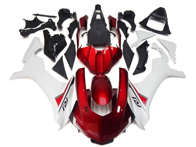 Carenados Moto Yamaha YZF 1000 R1 2020-2025 - Blanco Rojo Negro