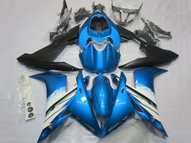 Carenados Moto Yamaha YZF 1000 R1 2004-2006 - Azul Claro Blanco Negro Mate