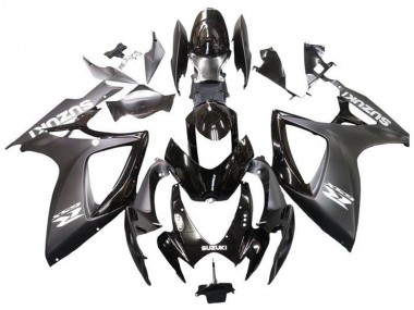 Carenados Moto Suzuki GSXR 600 / GSXR 750 2006-2007 - Negro Mate Negro Brillante Blanco