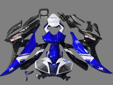 Carenados Moto Yamaha YZF R6 2006-2007 - Blanco Azul Negro Brillante Yamalube