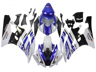 Carenados Moto Yamaha YZF R6 2006-2007 - Blanco Azul Negro ENEOS Yamalube