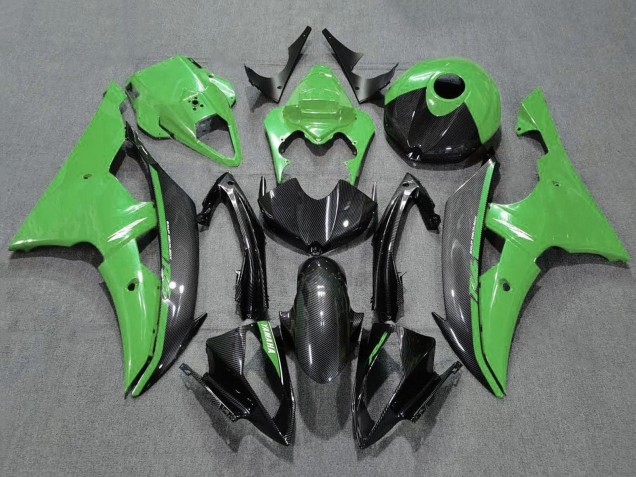 Carenados Moto Yamaha YZF R6 2008-2016 - Verde FibraCarbono Estilo