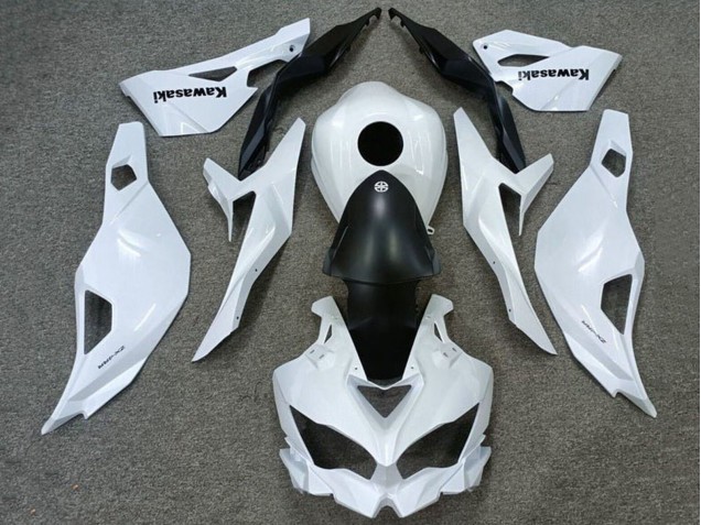 Carenados Moto Kawasaki ZX4R ZX-4RR 2019-2026 - Blanco Negro Mate