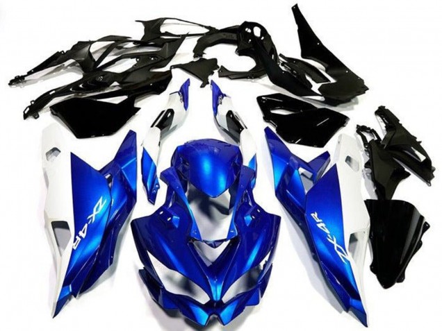 Carenados Moto Kawasaki ZX4R ZX-4RR 2019-2026 - Blanco Azul