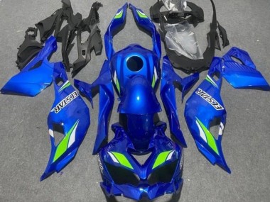 Carenados Moto Kawasaki ZX4R ZX-4RR 2019-2025 - Azul Verde Ecstar