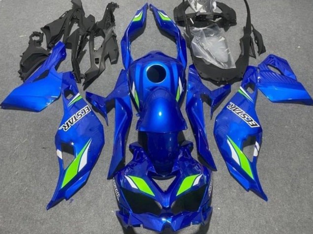 Carenados Moto Kawasaki ZX4R ZX-4RR 2019-2026 - Azul Verde Ecstar