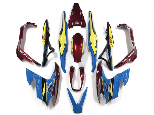 Carenados Moto Honda ADV150 2018-2021 - Azul Amarillo Rojo