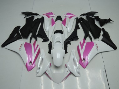 Carenados Moto Honda CBR250RR 2011-2015 - Blanco Rosa Negro Mate