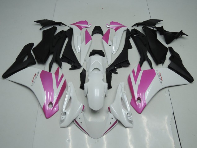 Carenados Moto Honda CBR250RR 2011-2015 - Blanco Rosa Negro Mate