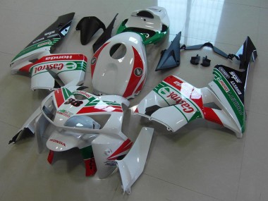 Carenados Moto Honda CBR600RR 2005-2006 - Blanco Rojo Verde Castrol 38