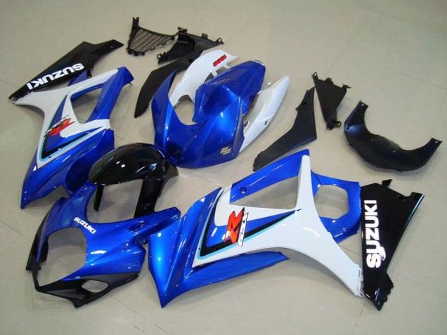 Carenado Moto Suzuki GSXR 1000 2007-2008 - Blanco Azul Negro OEM Estilo