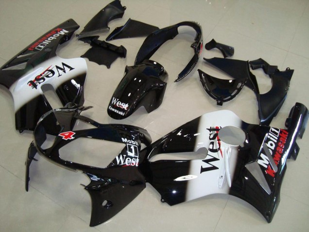 Carenados Moto Kawasaki ZX12R 2002-2006 - Negro Brillante Blanco West Rojo