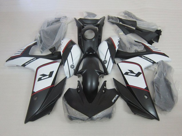 Carenados Moto Yamaha YZF R3 2015-2018 - Blanco Negro Mate