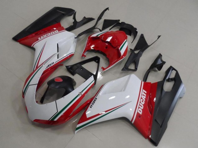 Carenados Moto Ducati 1198 2007-2014 - Blanco Rojo Verde Negro Mate