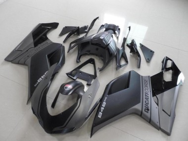 Carenados Moto Ducati 848 2007-2014 - Gris Negro Mate
