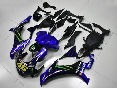Carenados Moto Yamaha YZF R1 2015-2019 - Azul Blanco Negro Verde ENEOS Monstruo M1 46
