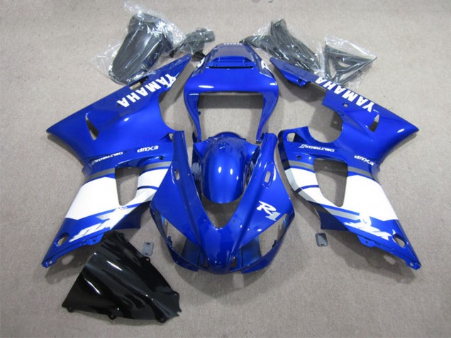 Carenados Moto Yamaha YZF R1 1998-1999 - Azul Blanco Calcomanía