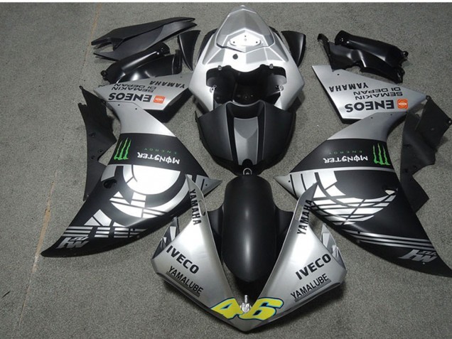 Carenados Moto Yamaha YZF R1 2009-2011 - Plata Negro Mate Verde Monstruo Iveco Yamalube ENEOS Semakin Didepan