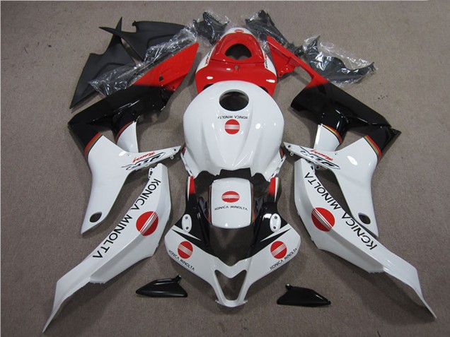 Carenados Moto Honda CBR600RR 2007-2008 - Blanco Rojo Negro Brillante Konica Minolta