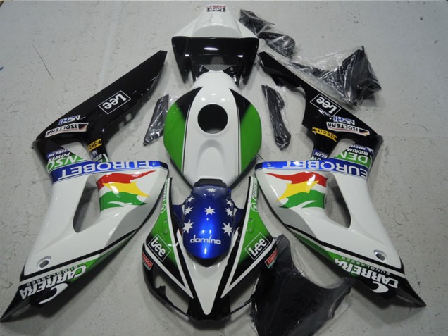 Carenados Moto Honda CBR1000RR 2006-2007 - Blanco Verde Rojo Amarillo Azul Negro Brillante Carrera EuroBet Lee