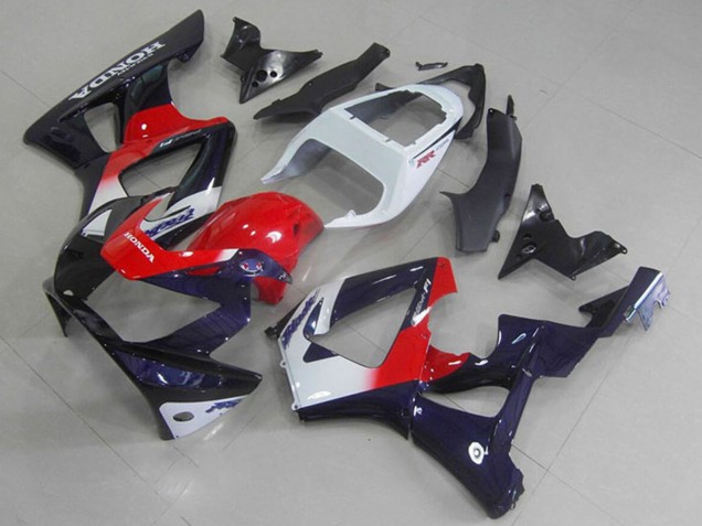 Carenados Moto Honda CBR900RR 929 2000-2001 - Blanco Rojo Azul Oscuro