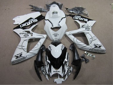Carenados Moto Suzuki GSXR 600 2006-2007 - Blanco Negro Corona Extra