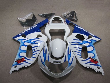 Carenados Moto Suzuki GSXR 750 2001-2003 - Blanco Azul Llama