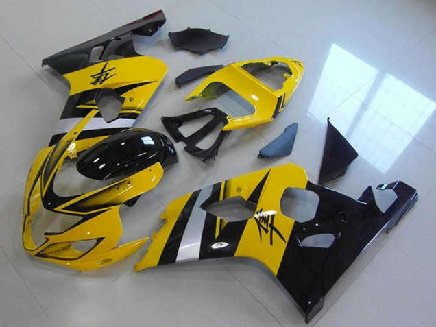Carenados Moto ABS Suzuki GSXR 750 2004-2005 - Amarillo Plata Negro