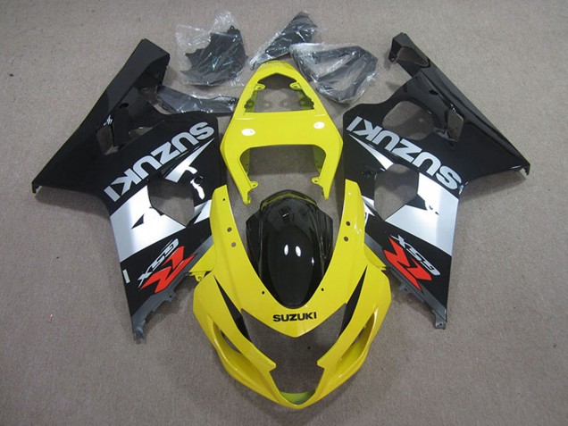 Carenados Moto Suzuki GSXR 750 2004-2005 - Amarillo Plata Negro