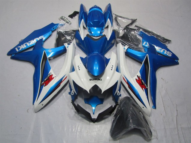 Carenado Moto Suzuki GSXR 1000 2007-2008 - Blanco Azul Rojo