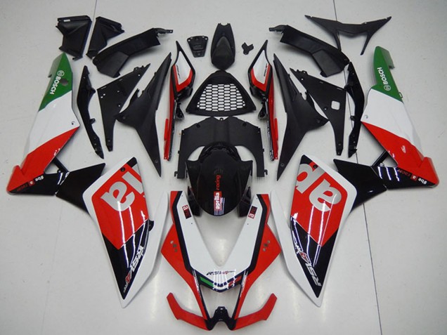Carenados Moto Aprilia RSV4 1000 2009-2015 - Negro Rojo Blanco