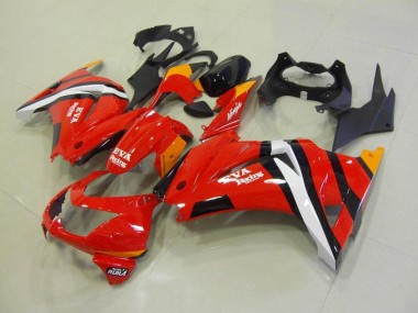 Plástica Kawasaki ZX 250R 2008-2012 - Rojo Negro