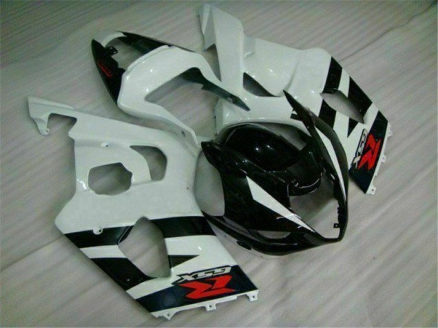 Plástica Suzuki GSXR 1000 K3 2003-2004 - Blanco Negro Plástica Suzuki GSXR 1000 K3 2003-2004 - Blanco Negro