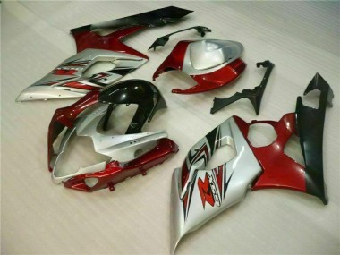 Plástica Suzuki GSXR 1000 K5 2005-2006 - Rojo Blanco