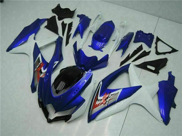 Plástica Suzuki GSXR 600 / 750 K8 2008-2010 - Azul Blanco Plástica Suzuki GSXR 600 / 750 K8 2008-2010 - Azul Blanco
