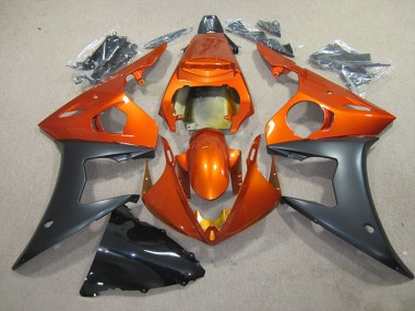 Plástica Yamaha R6 2003-2005 - Naranja Negro