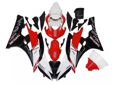 Plástica Yamaha R6 2006-2007 - Blanco Rojo Negro
