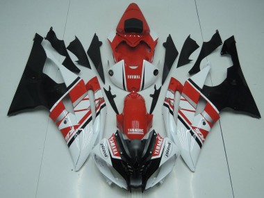 Plástica Yamaha R6 2008-2016 - Rojo Blanco Negro