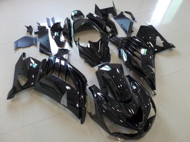 Plástico Kawasaki ZX14R ZZR 1400 2012-2021 - Brillante Negro Plástico Kawasaki ZX14R ZZR 1400 2012-2021 - Brillante Negro