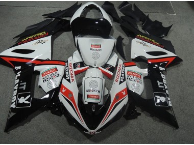 Plástico Kawasaki ZX6R 2005-2006 - Blanco Negro Rizoma Playboy