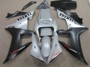 Plástico Yamaha R1 2002-2003 - Plata Negro
