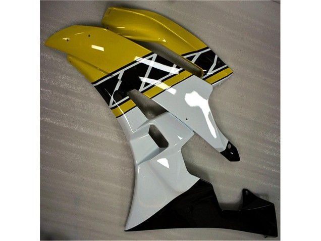 Plástico Yamaha R6 2006-2007 - Amarillo Blanco Negro Plástico Yamaha R6 2006-2007 - Amarillo Blanco Negro