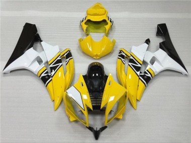 Plástico Yamaha R6 2006-2007 - Amarillo Blanco Negro